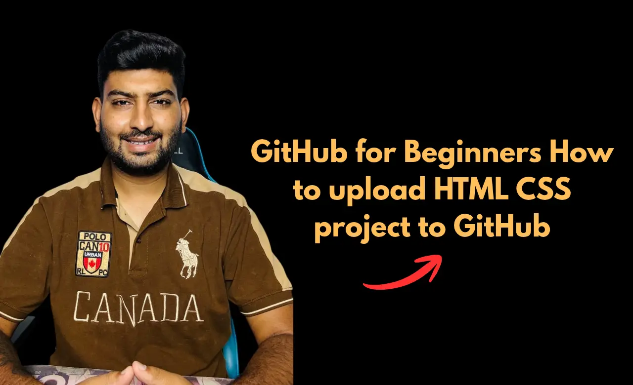 How to upload HTML CSS project to GitHub