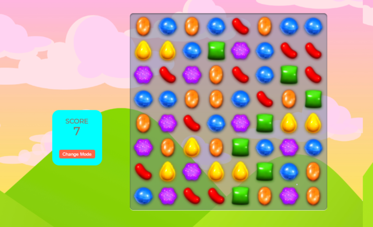 Candy Crush Game Using HTML, CSS, and JavaScript 
