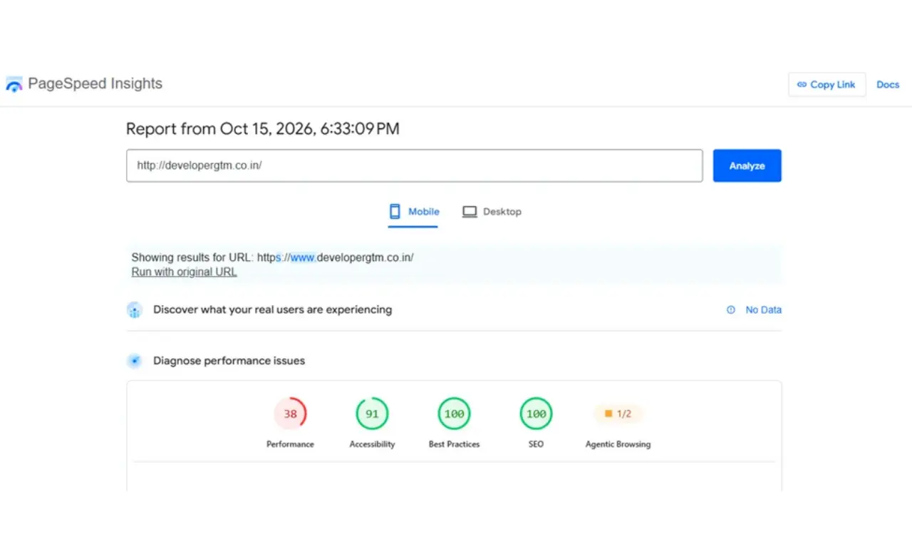pagespeed